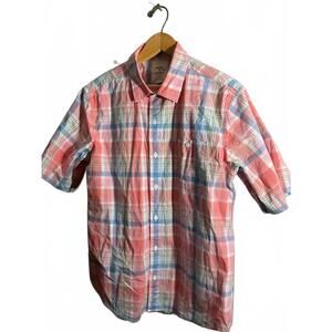 Men's Casual Plaid Button-Up Shirt by Hope & Henry, Size M